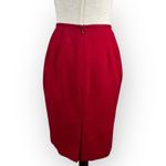 Vintage Red Suit Jacket and Skirt Set Small Size 4 Photo 4