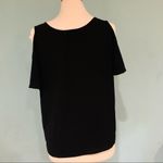 C&E  Women Casual Black Open‎ Shoulder Short Sleeve Blouse Size Small Photo 5