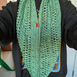 Handmade  Bobble Scarf Mint Green Photo 0