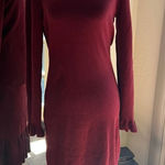 Rachel Parcell Women's Ruffle Trim Knit Sweater Dress Size Small Photo 0