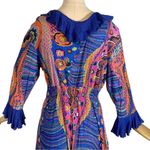 Vintage 1960s Playsuit Romper Size Large Blue Photo 7