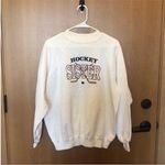 Vintage Hockey Sister White Crewneck Sweatshirt Size Large Photo 5