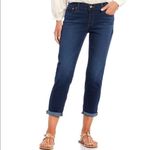 Levi's  Dark Wash Cropped Boyfriend Jeans Size 33 x 27‎ Photo 1