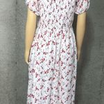 | Dresses | Hollister Short Sleeve Midi Dress White Floral Sz xl Photo 4
