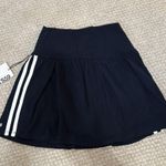 Splits59 Navy Mini Skirt w/ White Stripes Photo 1
