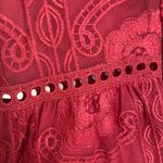 Deep V Maroon/red Romper Red Size L Photo 3