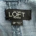 Ann Taylor LOFT Chambray Beach Coquette Minimalist Feminine Womens Romper Sz 0P Blue Photo 1