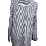 Beach Lunch Lounge Blue & White Striped Shirt Blouse S/P Photo 6