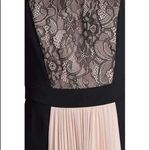 JS Collections Black Pink Lace Pleated Maxi Gown Formal Evening Dress Photo 2