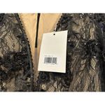 Mac Duggal  79351 Embellished Long Sleeve Plunge Neck Trumpet Gown Size 10 Photo 2