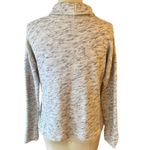 J.Crew Vintage Fleece Grey Speckled Cowl Neck Tunic Pullover Top ~ Womens SMALL Photo 1