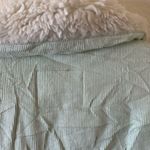 Levi's  Women's Sherpa Baby Baggy Trucker size XL Mint Green / Meadow Mist Photo 12