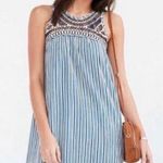 Urban Outfitters Striped Boho Dress w Crochet Photo 0