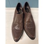 Reba Brown Leather Ankle Boots Western Inspired Pointed Toe Womens Shoes Size 10 Photo 1