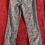 Ann Taylor  Loft Pants Size 4 Womens Floral‎ Black White Jeans Photo 0