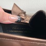 Franco Sarto Metallic Copper Brown Leather Chunky Block Heel Penny Loafers Photo 14