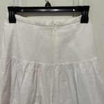 J.Crew  White 100% Cotton Crochet Hem Mini Flare Skirt Size 00 EUC Photo 1