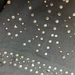 Cache Y2k Black Mini Studded Skirt Sz 10 Western Bohemian Indie Hippie Festival Photo 3