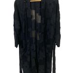 Wilfred Durante black floral maxi kimono robe Size XS Photo 2