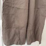 Calia by Carrie Calia taupe brown grey twill high rise wide leg cropped pants size large Photo 5