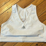 Adidas  White Sports Bra Size Large Photo 0