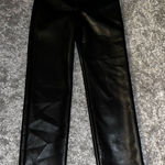 Aritzia  Wilfred The Melina leather straight leg pants size 8 Photo 0