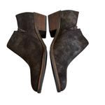 Lucky Brand Ferryn Bracken Aurora Brown Metallic Waxed Suede Ankle Bootie, Sz 6 Photo 6