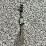 Nine West women’s vintage two tone adjustable genuine leather bracelet watch Photo 6