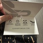 S2 Sportswear Black, Gold & Silver Polka Dot Printed High Rise Capri Leggings 1X Black Photo 4