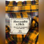 Abercrombie & Fitch yellow plaid button front shirt Photo 3