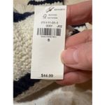 Old Navy  Oversized Sweater Sz S Cream/Navy NWT Photo 2