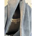 Kendall + Kylie Kendall Kylie Velour Funnel Neck Cropped Hoodie Blue XS Photo 3