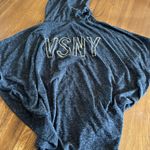 Victoria's Secret Victoria’s Secret NEW YORK Hooded VSNY Work Out Shirt Size Large Gray  Photo 0