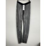Calzedonia NWT  Black Rhinestone Mesh Flared Pants S/M Photo 1
