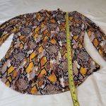 French Connection NWOT Golden Snake Print Top Size:XS Photo 2
