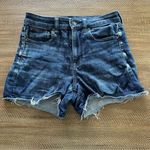 American Eagle Denim Short Juniors Size 2 Mid Rise Shortie Super Stretch Photo 0