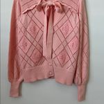 Love Shack Fancy  Rayla Knit Cardigan in Winter Blush Size: L Photo 4