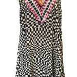 Mara Hoffman  Embellished Geometric Beaded Halter Slip Dress – Size M Photo 0