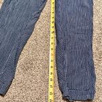 Free People  Blue Striped Track Pants XS Photo 4