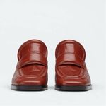 Bottega Veneta  Croc Embossed Square Toe Slip On Loafer Mules Heels Photo 1