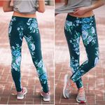 ALBION FIT Antigua Floral Compression Leggings Cobalt Rose Floral Womens Size XS Photo 1