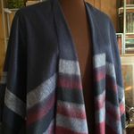 Shawl Wrap Open Front Poncho, NEW Blue Size none Photo 4