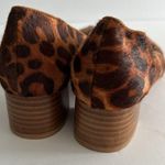 Anthropologie Imogen Block Heel Animal Print Size 6.5 Calf Hair Photo 4