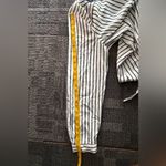 Anne Klein Blouse • Navy White Striped • Tie Front • Roll-Tab Sleeves • XL Photo 15