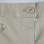 Brooks Brothers  14 35 Pineapple Embroidered Khaki Shorts Plus Photo 6