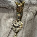 Juicy Couture Y2K Tan Velour Zip Up Hoodie Sweatshirt Women’s Large Photo 2
