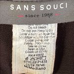 Sans Souci  Skinny Pinstripe Brown Pants Photo 5