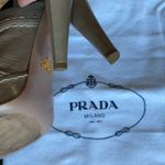 Prada Beige Platform Peeptoe Sandals Photo 7