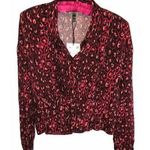 ZARA TRF Leopard Button Up Crop Top Shirt XS NEW Photo 0