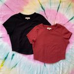 Madewell Heavyweight Jersey Crewneck Tee - True Black | Size XS Photo 8